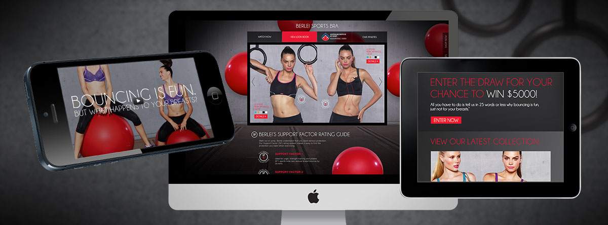 Berlei Sport Bras online campaign